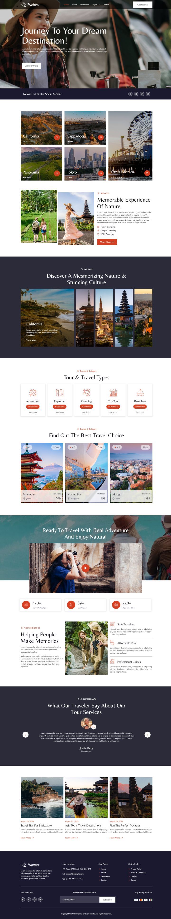 WordPress шаблон ThemeForest Tripitika