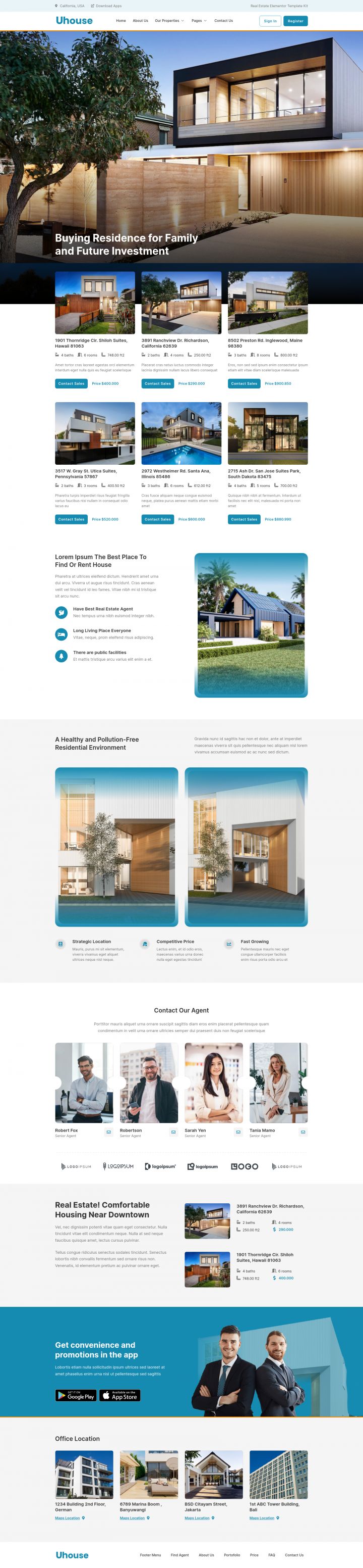 WordPress шаблон ThemeForest UHouse