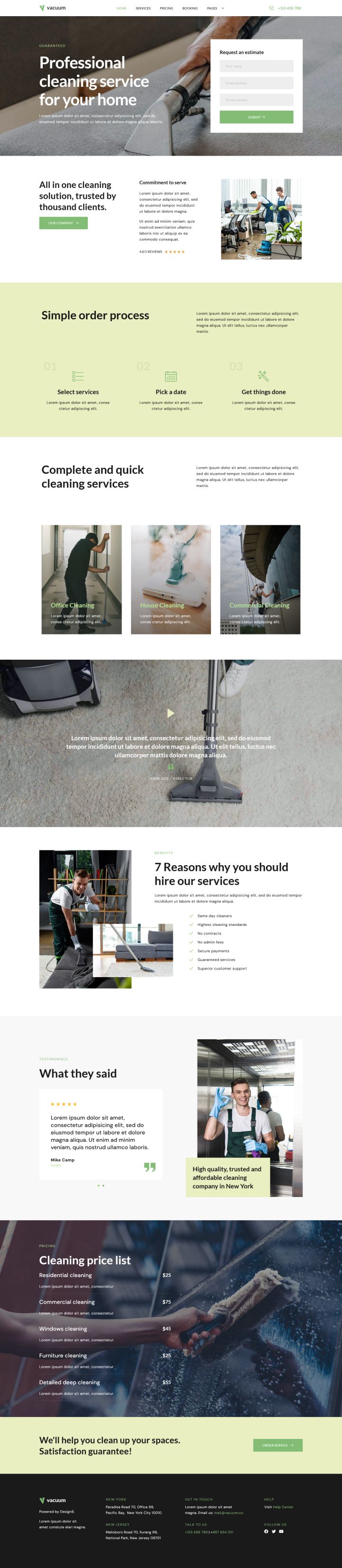 WordPress шаблон ThemeForest Vacuum