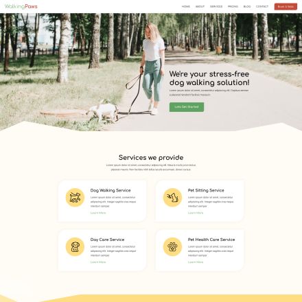 ThemeForest Walking Paws