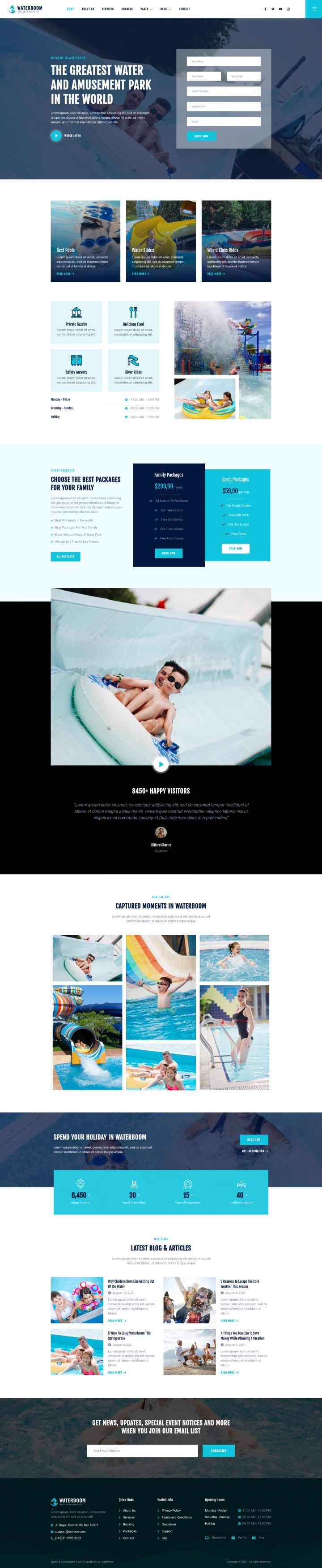 WordPress шаблон ThemeForest Waterboom