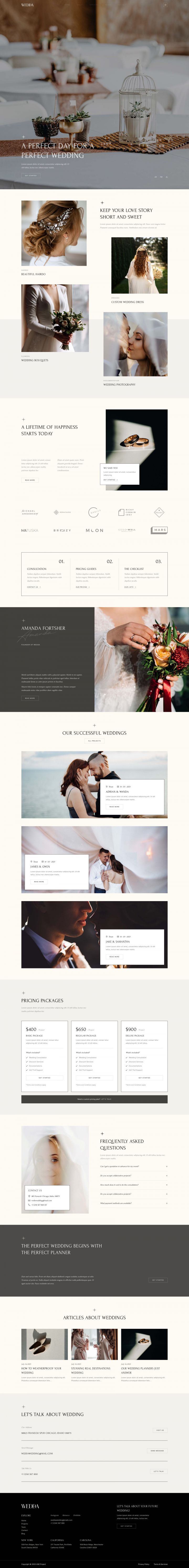 WordPress шаблон ThemeForest Wedda