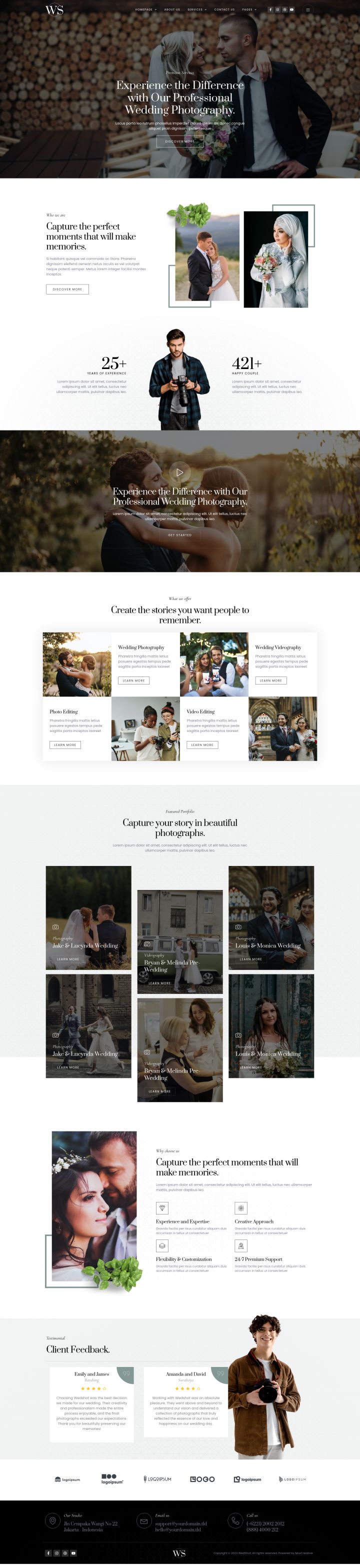 WordPress шаблон ThemeForest Wedshot