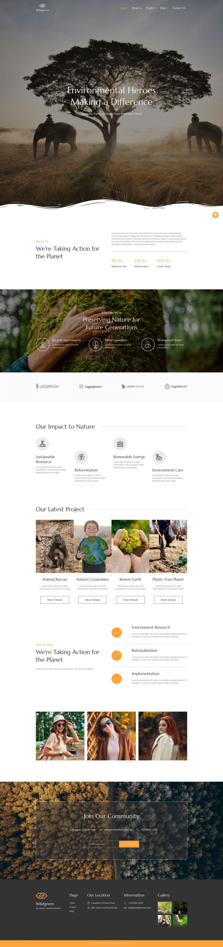 WordPress шаблон ThemeForest Wildgreen