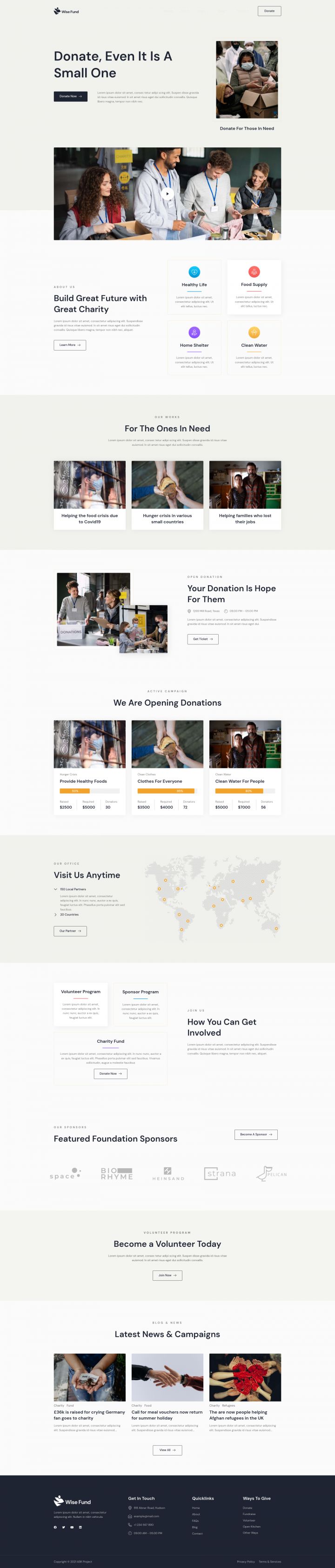 WordPress шаблон ThemeForest Wise Fund