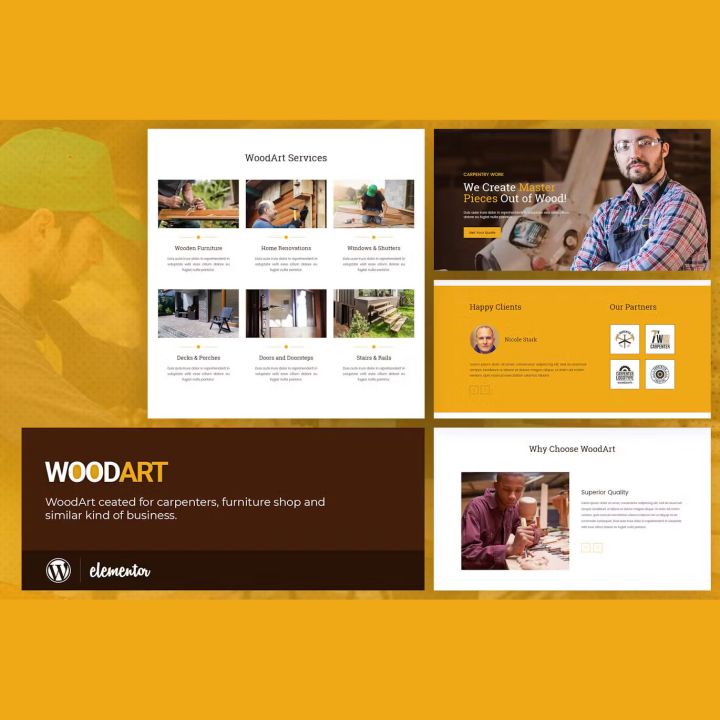 WordPress шаблон ThemeForest WoodArt