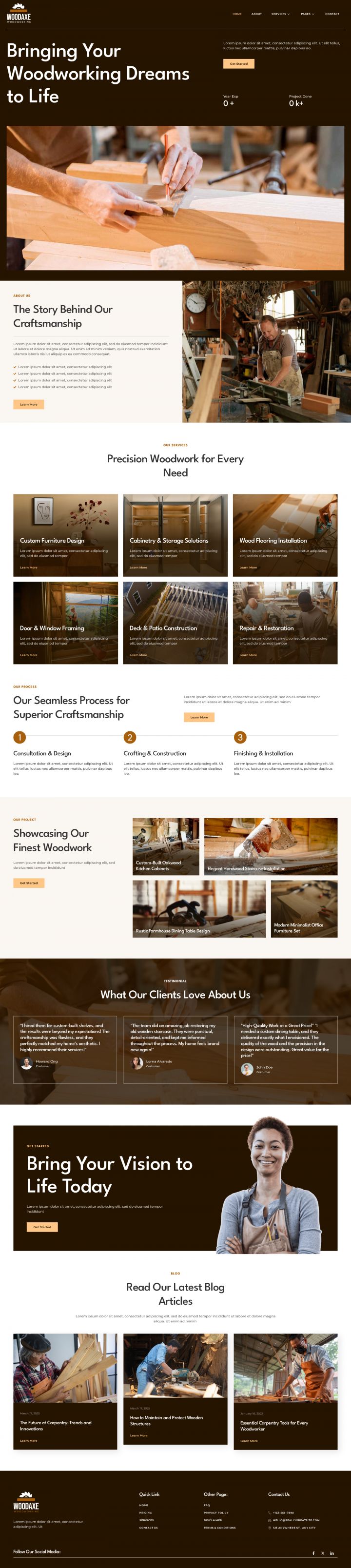 WordPress шаблон ThemeForest Woodaxe