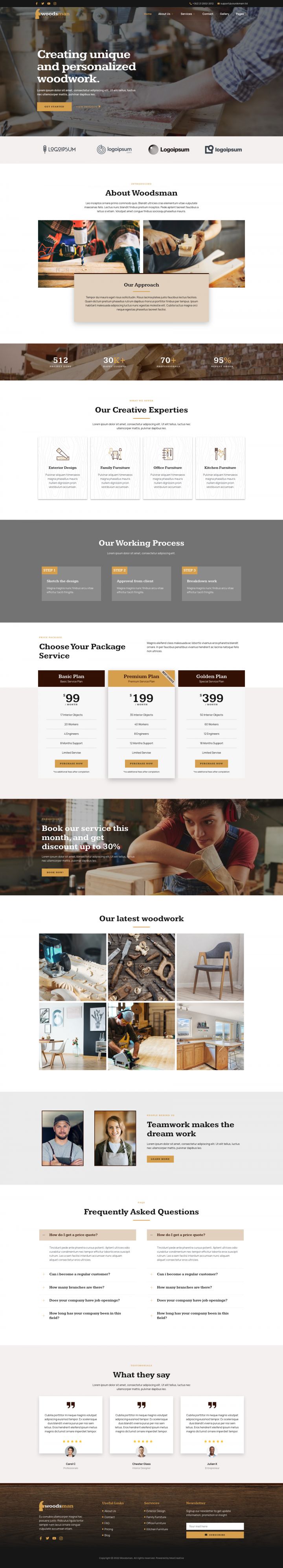 WordPress шаблон ThemeForest Woodsman