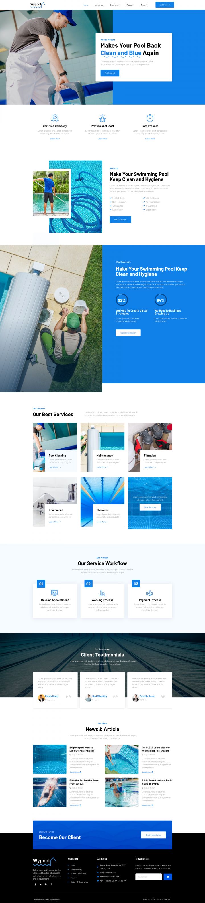 WordPress шаблон ThemeForest Wypool