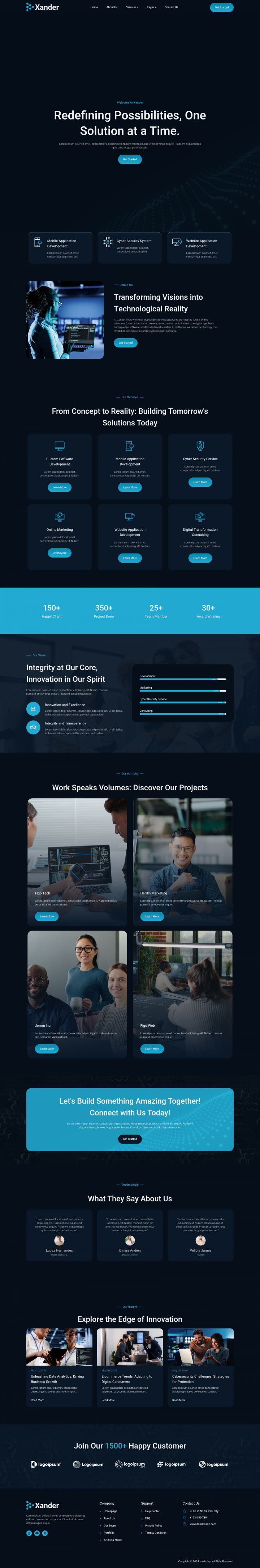 WordPress шаблон ThemeForest Xander