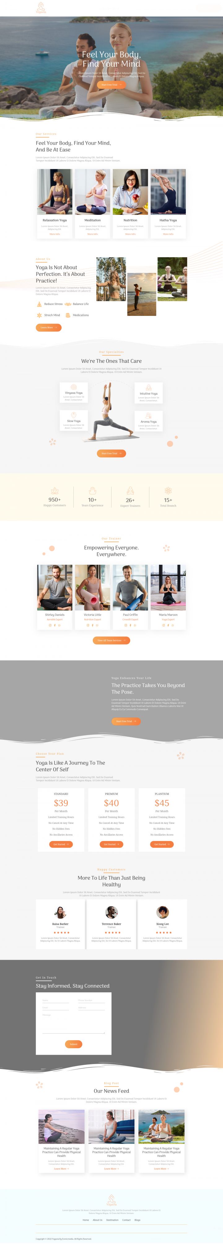 WordPress шаблон ThemeForest Yogavia