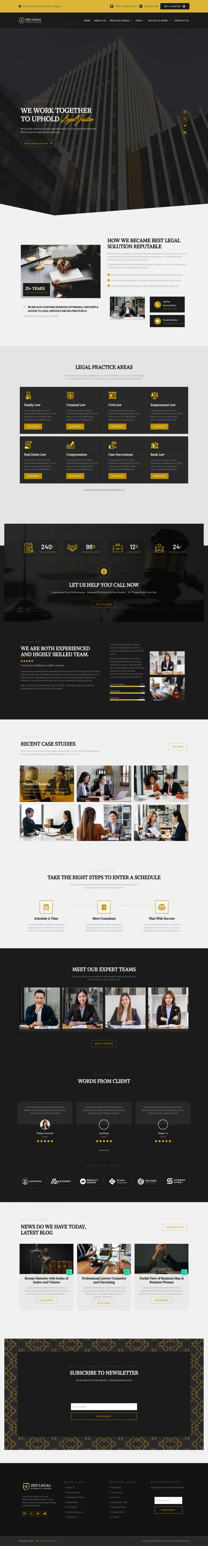 WordPress шаблон ThemeForest Zed Legal