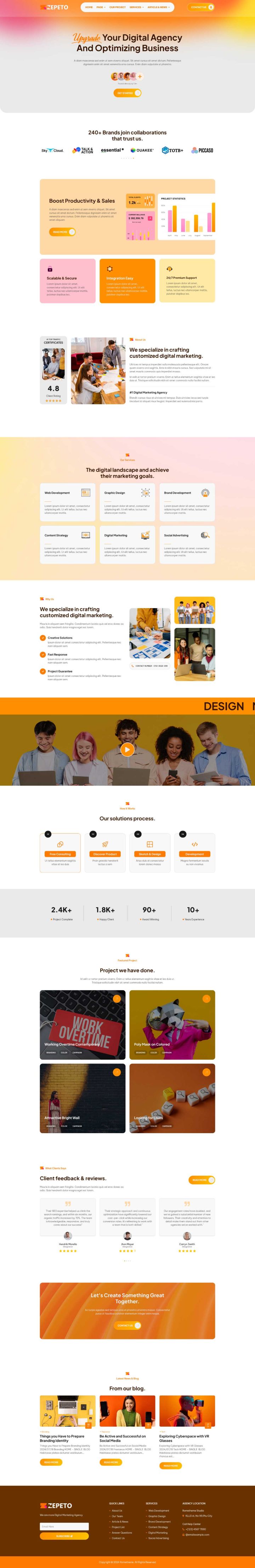 WordPress шаблон ThemeForest Zepeto