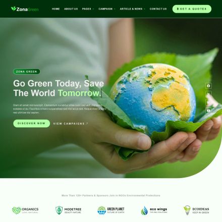 ThemeForest Zona Green