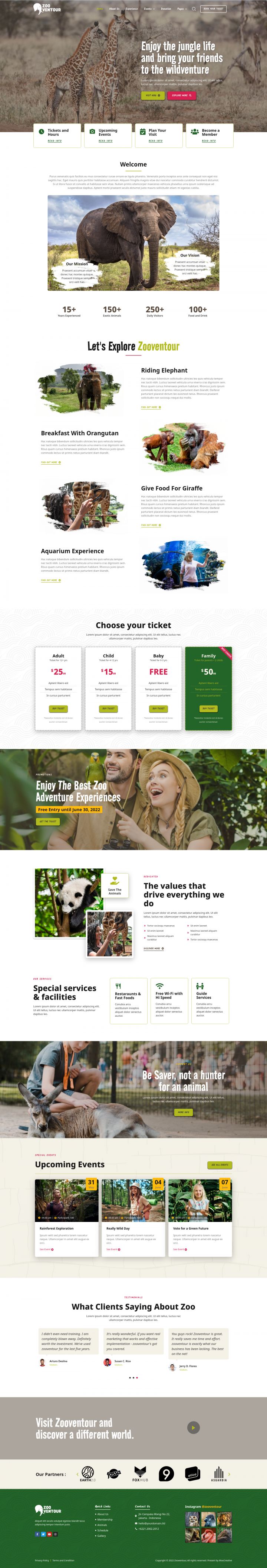 WordPress шаблон ThemeForest Zooventour