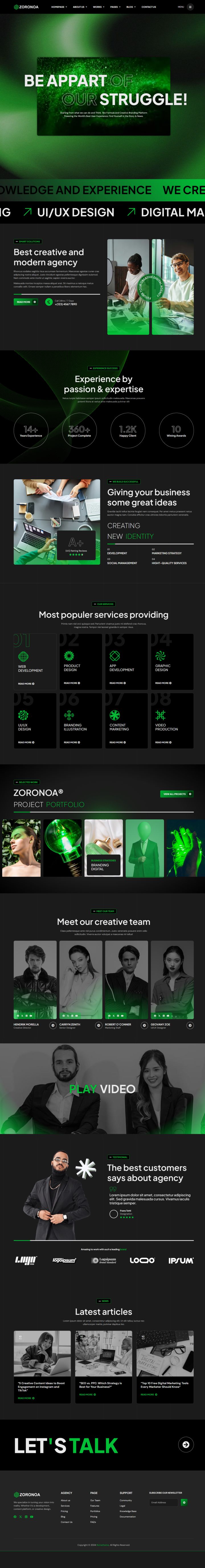 WordPress шаблон ThemeForest Zoronoa