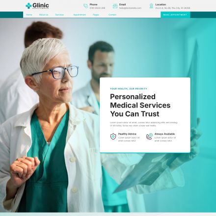 ThemeForest Glinic