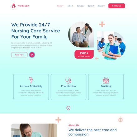 ThemeForest Nursinga