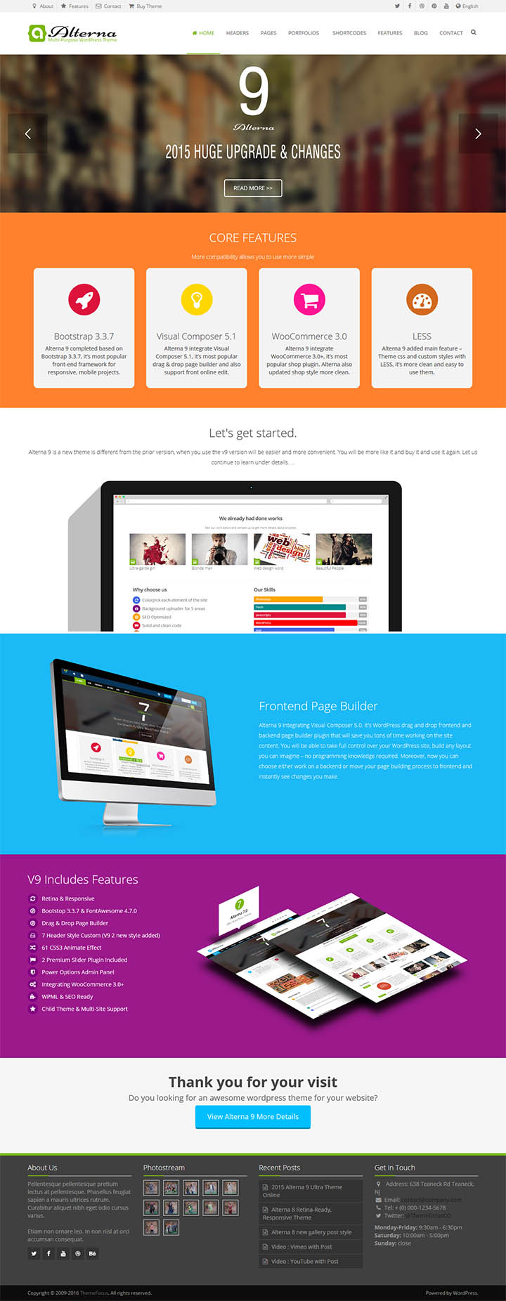 WordPress шаблон ThemeForest Alterna