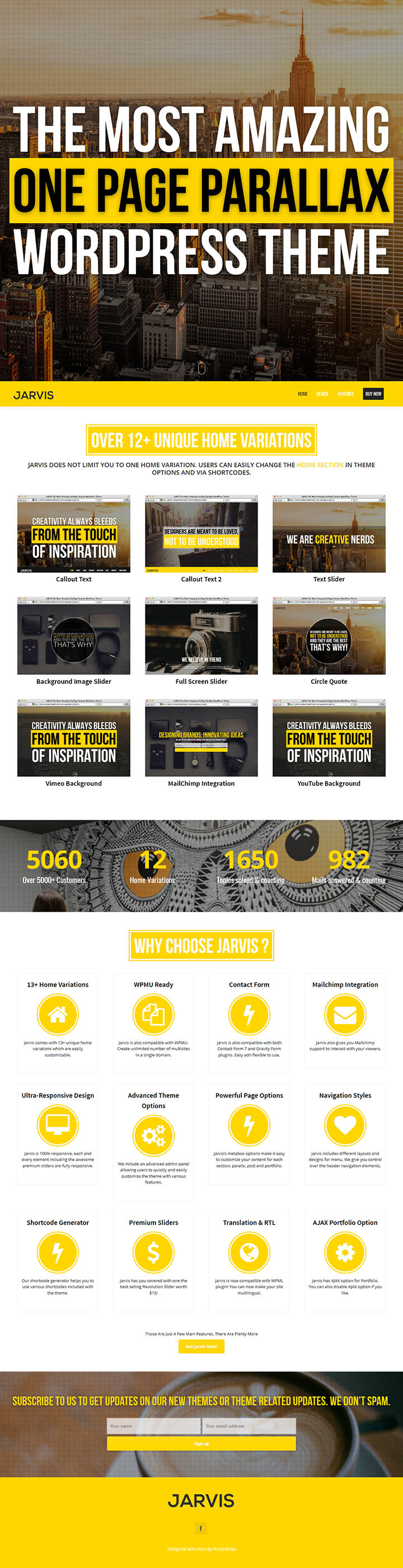 WordPress шаблон ThemeForest Jarvis