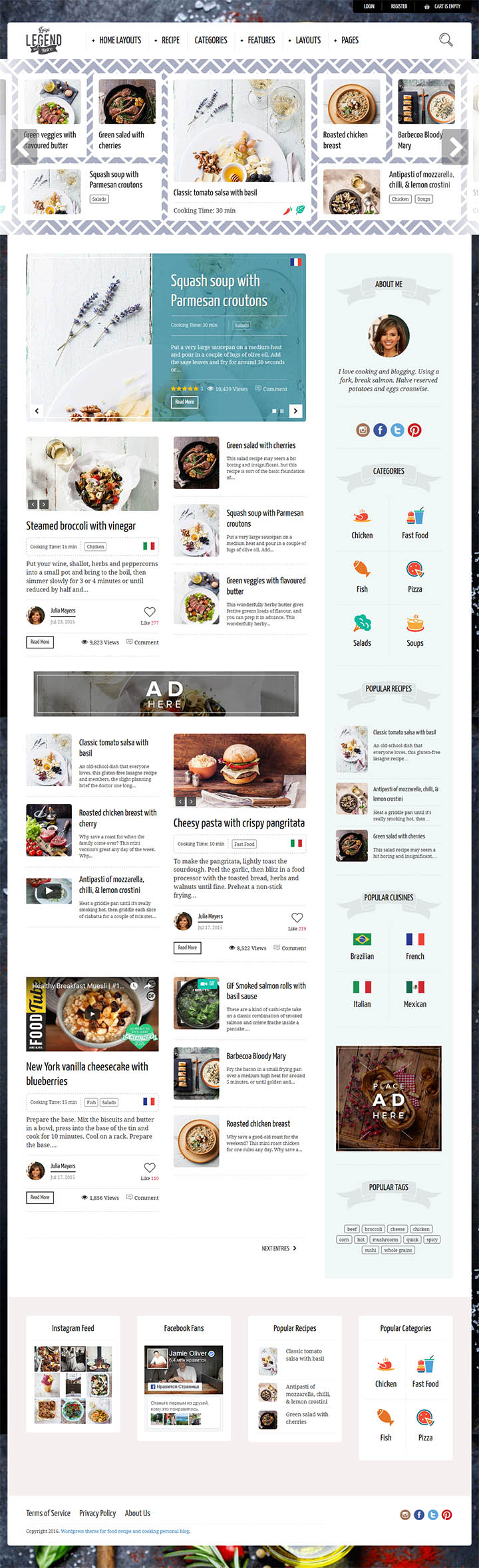 WordPress шаблон ThemeForest Neptune