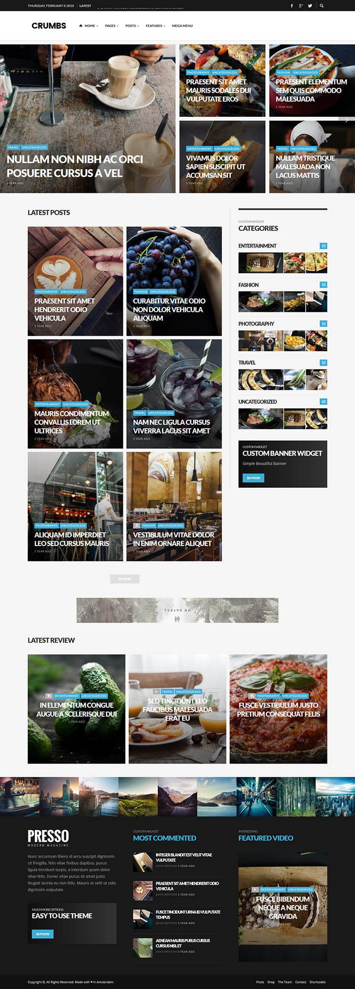 WordPress шаблон ThemeForest PRESSO