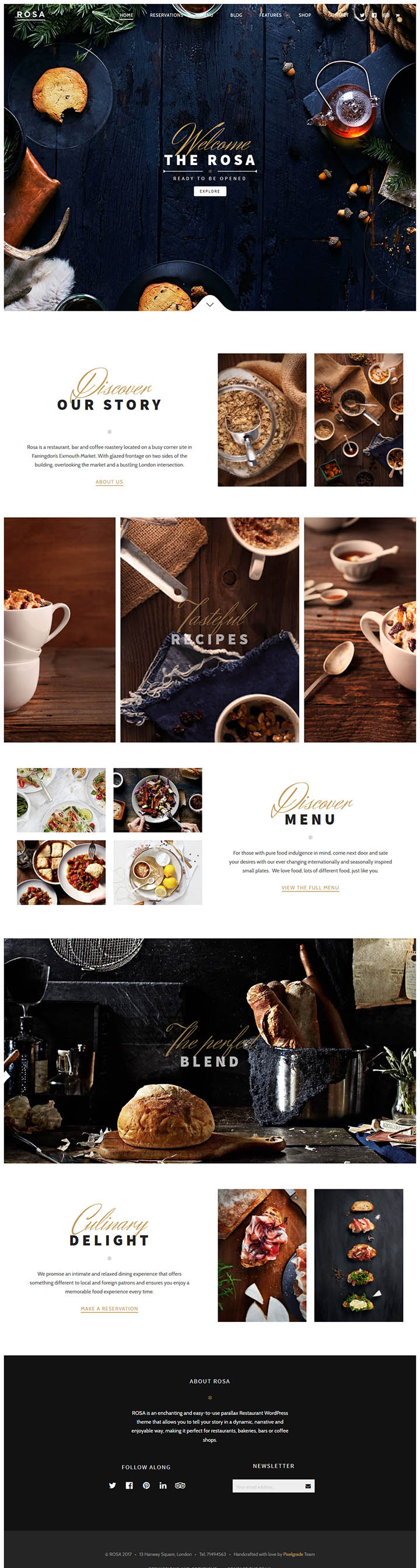 WordPress шаблон ThemeForest ROSA