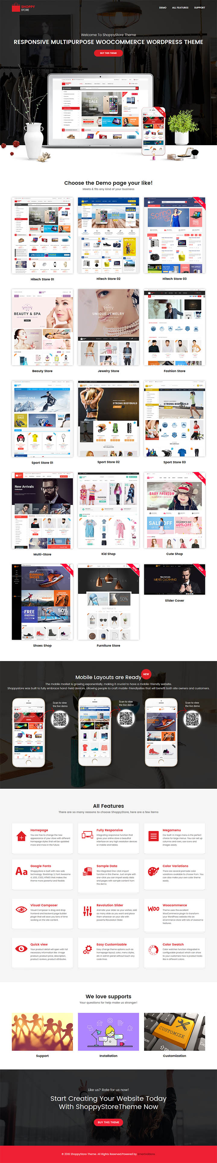 WordPress шаблон ThemeForest ShoppyStore