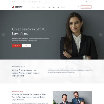 ThemeForest Aequity