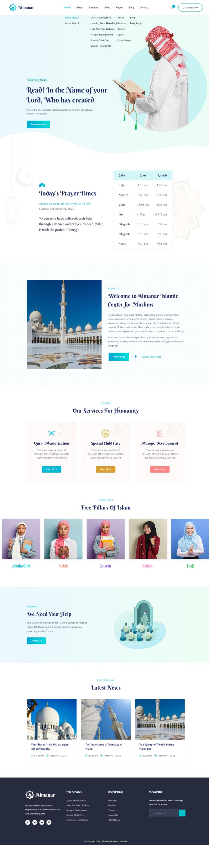 WordPress шаблон ThemeForest Almanar