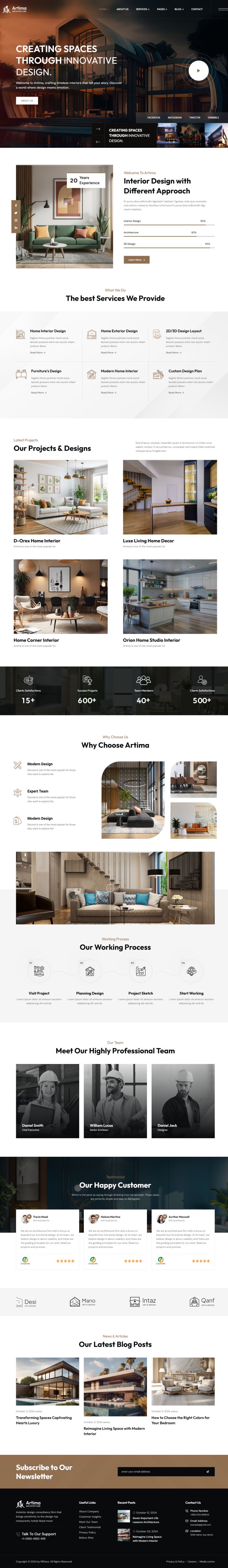 WordPress шаблон ThemeForest Artima