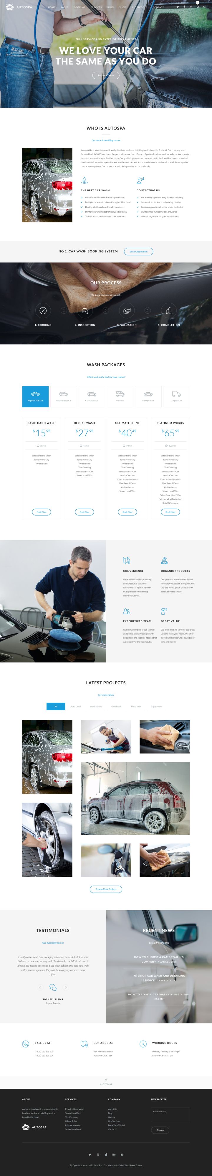 WordPress шаблон ThemeForest Auto Spa