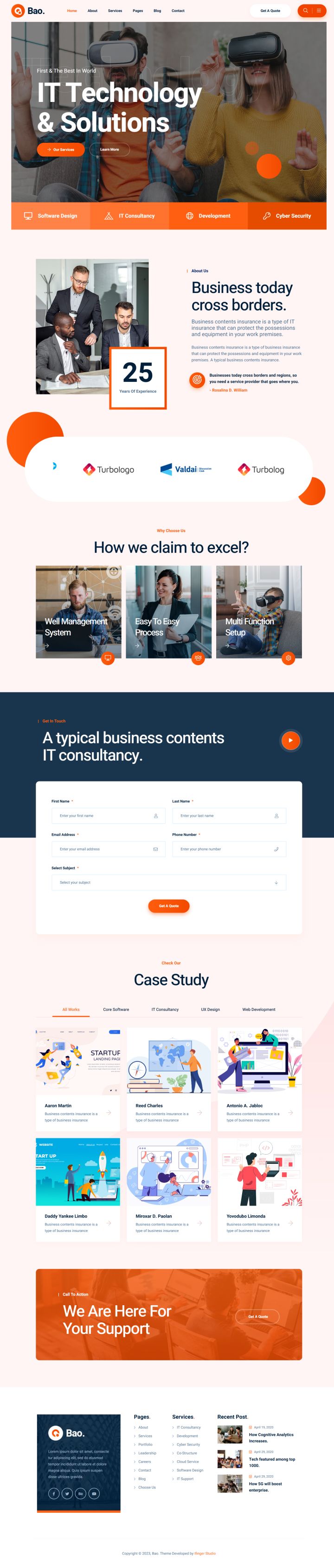 WordPress шаблон ThemeForest Bao