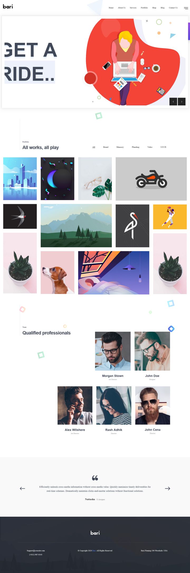 WordPress шаблон ThemeForest Bari