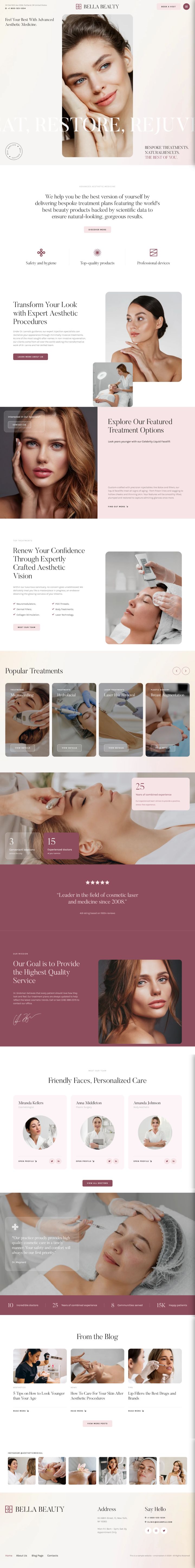 WordPress шаблон ThemeForest Bella Beauty