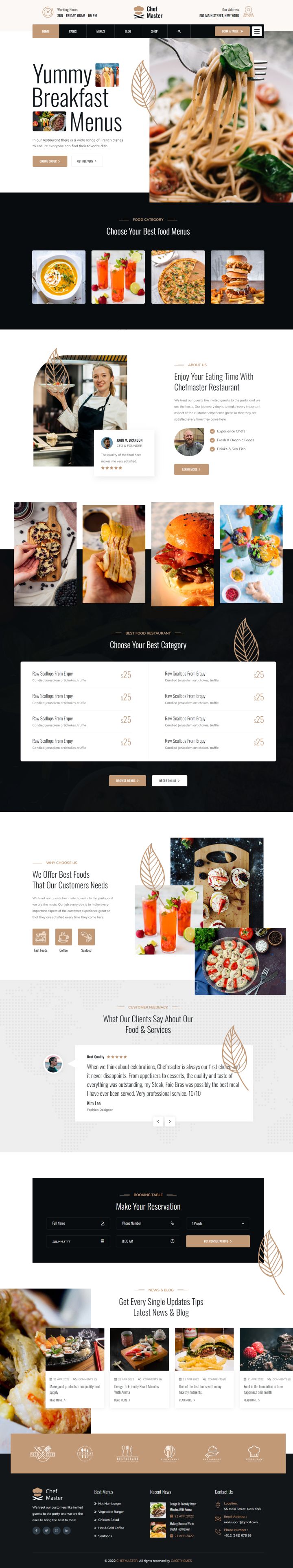 WordPress шаблон ThemeForest Chefmaster