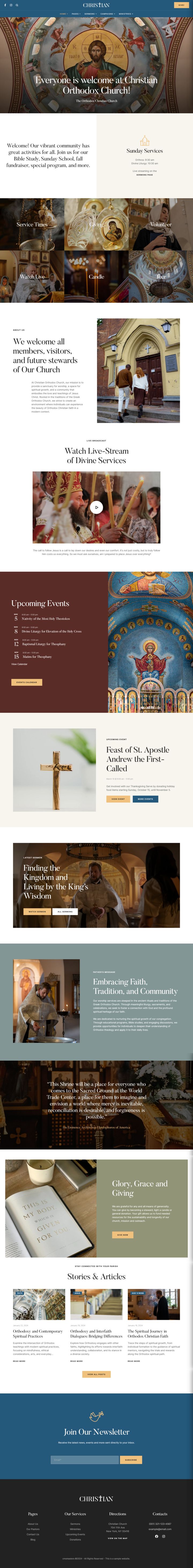 WordPress шаблон ThemeForest Christian