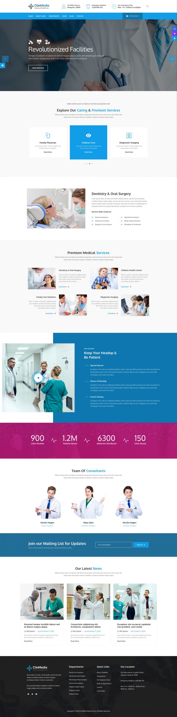 WordPress шаблон ThemeForest Clinmedix