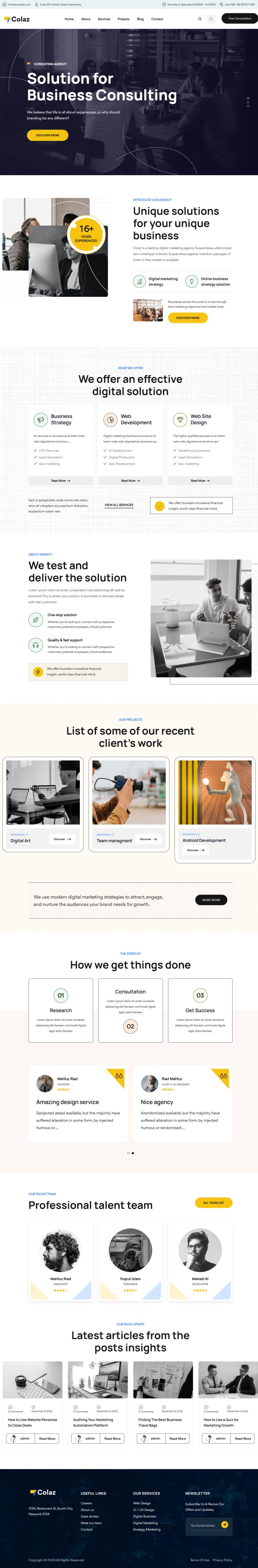 WordPress шаблон ThemeForest Colaz