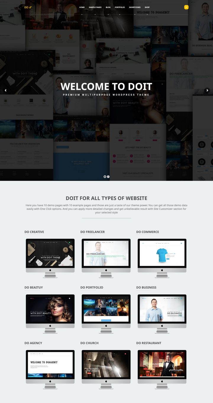 WordPress шаблон ThemeForest DOIT