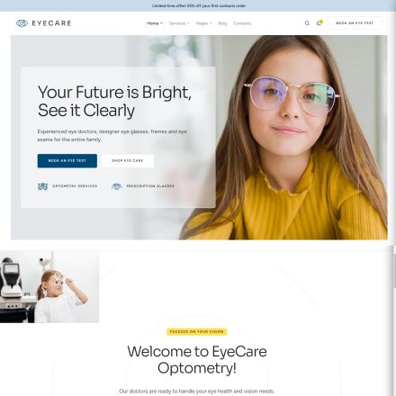 ThemeForest Eye Care