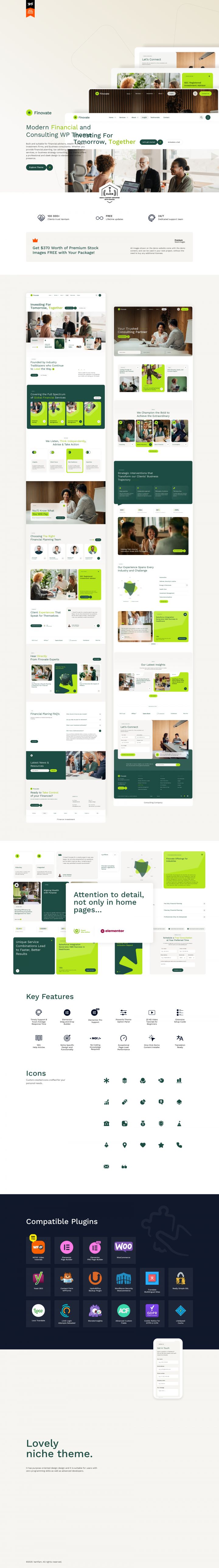 WordPress шаблон ThemeForest Finovate