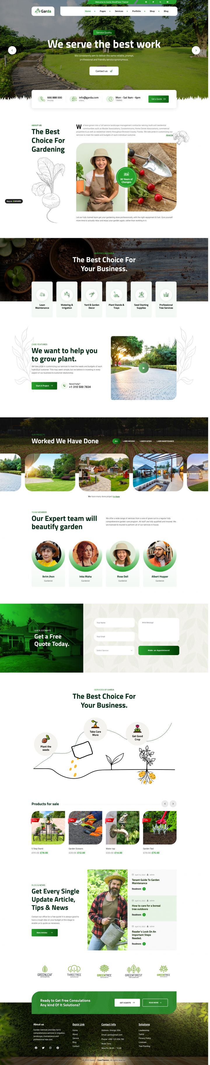 WordPress шаблон ThemeForest Garda