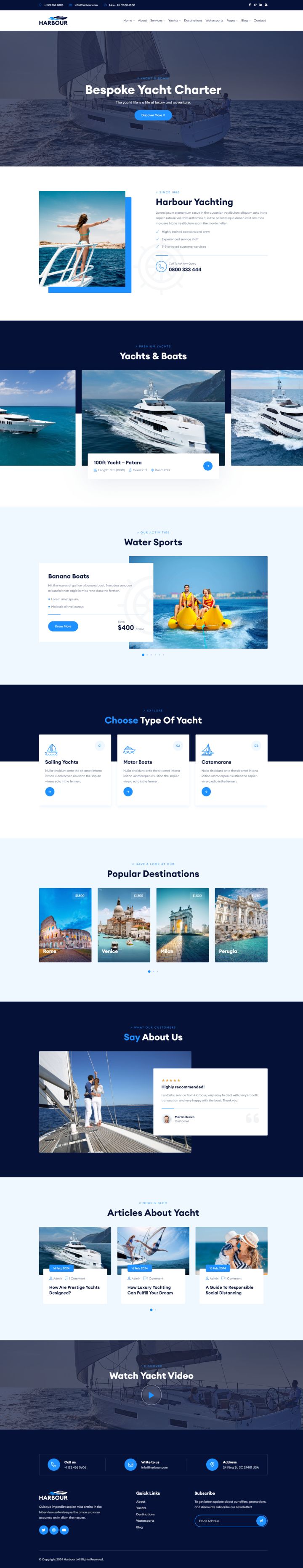 WordPress шаблон ThemeForest Harbour