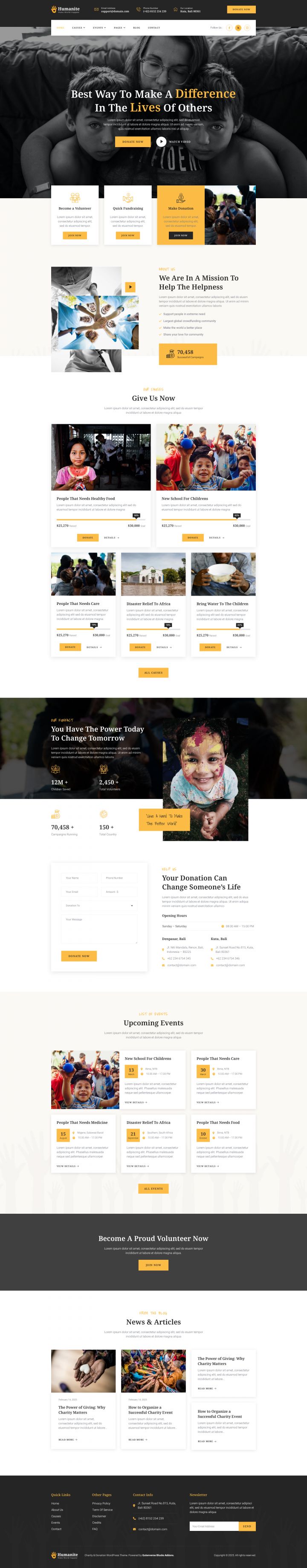 WordPress шаблон ThemeForest Humanite