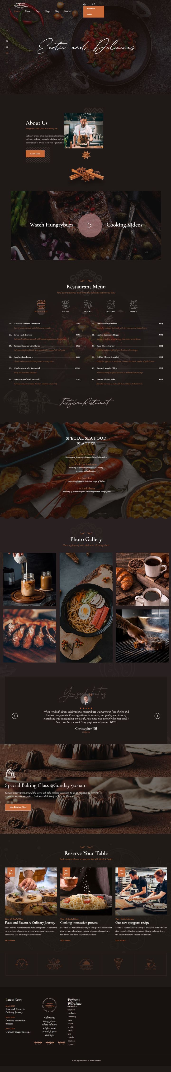 WordPress шаблон ThemeForest Hungrybuzz