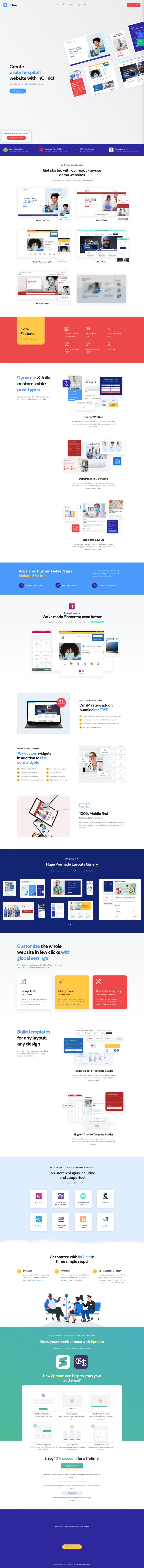 WordPress шаблон ThemeForest InClinic