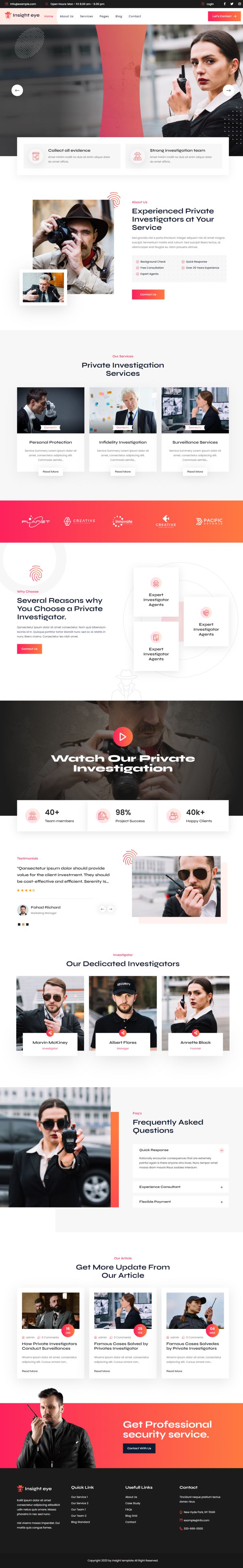 WordPress шаблон ThemeForest Insighteye