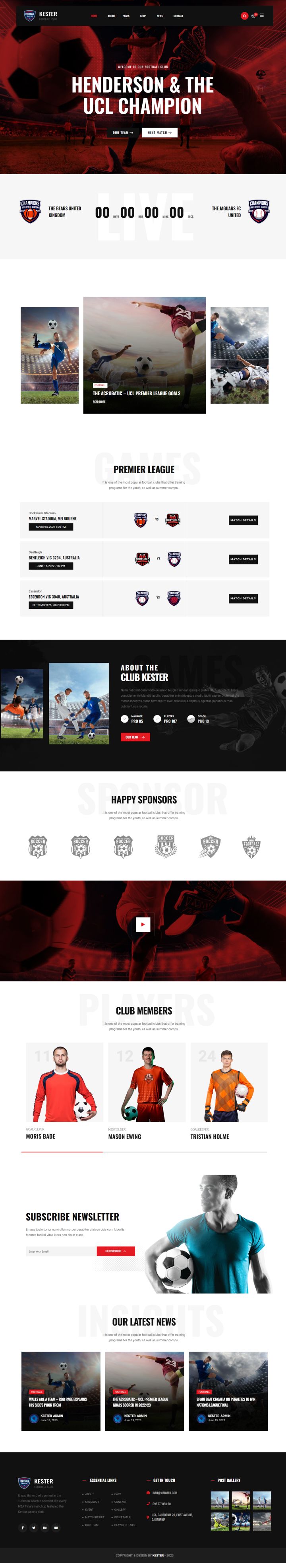 WordPress шаблон ThemeForest Kester