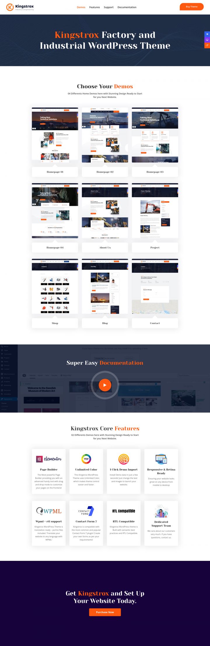 WordPress шаблон ThemeForest Kingstrox